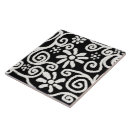 Search for black flower pattern tiles Floral