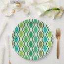Search for mid century modern patterns paper plates For her