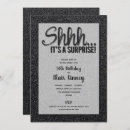 Search for surprise party for men invitations Black