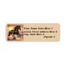 Search for friesian horse return address labels Black