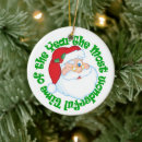 Search for winking santa christmas tree decorations Kids