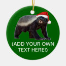 Search for badger christmas tree decorations Santa