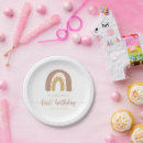 Search for pink and gold plates Baby girl