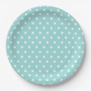 Search for blue and white polka dots plates Baby shower