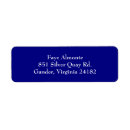 Search for royal blue return address labels Simple