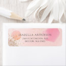 Search for circle return address labels Watercolor