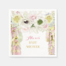 Search for feather napkins Boho baby shower