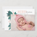 Search for pink and green christmas cards Floral