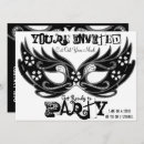 Search for black and white masquerade invitations Costume