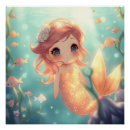 Search for whimsical fish posters Mermaid