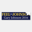 Search for gary johnson bumper stickers Party
