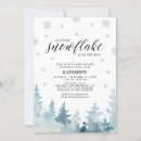 Search for a little snowflake baby shower invitations Silver
