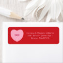 Search for hugs and kisses return address labels Heart