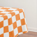 Search for orange and white tablecloths Check