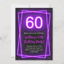 Search for black light birthday invitations Neon
