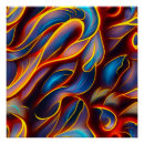 Search for flame red posters Abstract