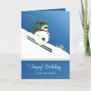 Search for skiing birthday cards Skier