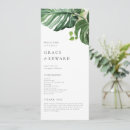 Search for tropical wedding programs Monstera