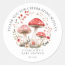 Search for mushroom thank you stickers Baby shower