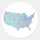 Search for blue map stickers America