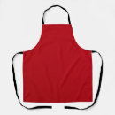 Search for deep red aprons Plain