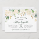 Search for greenery and gold baby shower invitations Modern