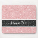Search for pink glitter mousepads Trendy