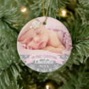 Search for pink christmas tree decorations Baby girl