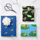 Search for frog wrapping paper Blue