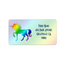 Search for blue green purple return address labels Rainbow