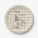 Search for easter bunny plates Gingham