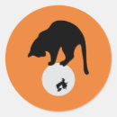 Search for vintage halloween black cat stickers Trick or treat
