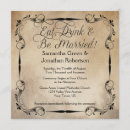 Search for eat drink and be married invitations Vintage