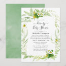 Search for strawberry bridal invitations Greenery