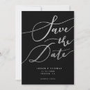 Search for black silver save date invitations Script
