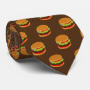 Search for hamburger pattern ties Cute