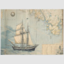 Search for nautical map tissue paper Blue