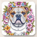 Search for bulldog coasters Flowers