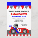 Search for go kart birthday invitations Boy