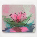 Search for painted flowers mousepads Pink