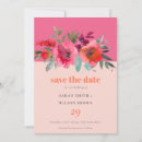 Search for pink and orange wedding save the dates Botanical
