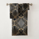 Search for art deco bath towels Black