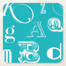Search for alphabet letter coasters Decorative