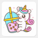 Search for kawaii unicorn stickers Bubble tea