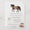 Search for pink white birthday invitations Cowgirl