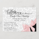 Search for pink leopard baby shower invitations Bow