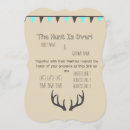 Search for the hunt is over invitations Rustic