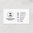 Search for plan business cards Minimal