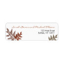 Search for oak leaf return address labels Leaves