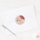 Search for sweet strawberry stickers Pink gingham